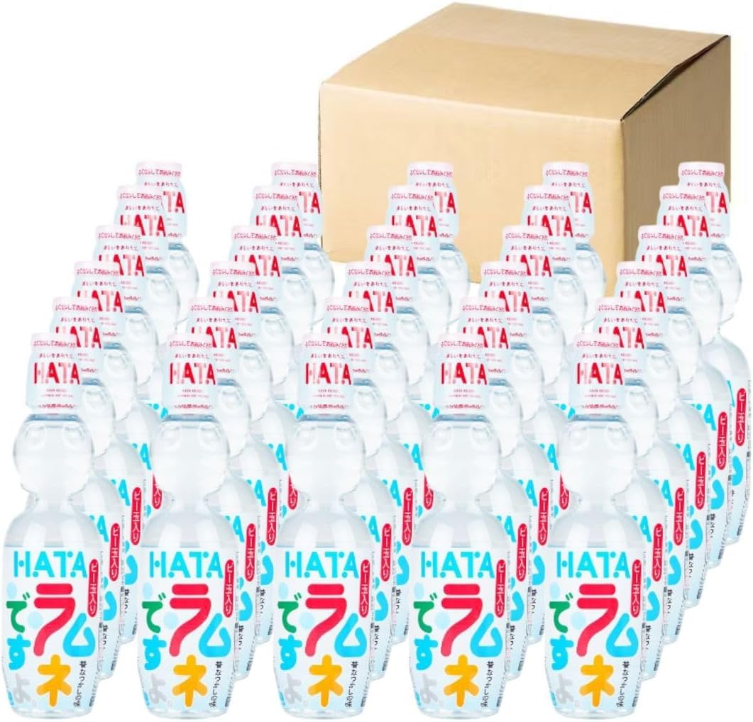 Amazon.co.jp: ハタ鉱泉 ラムネ 250ml×60本 ペットボトル ビー玉入り